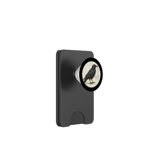 Buntes Retro-amerikanisches Krähenvogel-Design PopSockets PopWallet für MagSafe Buntes Retro-amerikanisches Krähenvogel-Design PopSockets PopWallet für MagSafe von Bird Fan