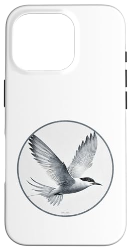 Farbenfrohes Retro-Design Aleutenseeschwalbe Hülle für iPhone 16 Pro von Bird Fan