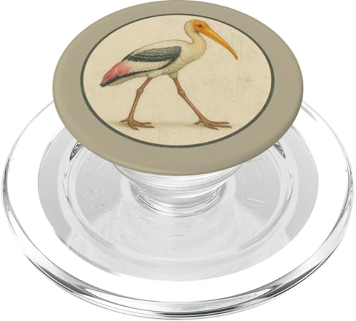 Farbenfrohes Retro-Gemaltes Storch-Vogel-Design PopSockets PopGrip für MagSafe Farbenfrohes Retro-Gemaltes Storch-Vogel-Design PopSockets PopGrip für MagSafe von Bird Fan