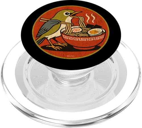 Lustiges Ramen-Vogelmotiv im Retro-Look PopSockets PopGrip für MagSafe Lustiges Ramen-Vogelmotiv im Retro-Look PopSockets PopGrip für MagSafe von Bird Fan