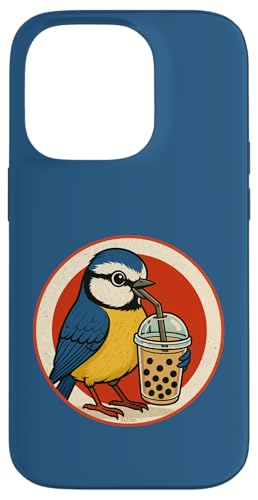 Retro Bubble Tea Vogel Lustiges Design Hülle für iPhone 14 Pro Retro Bubble Tea Vogel Lustiges Design Hülle für iPhone 14 Pro von Bird Fan