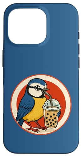 Retro Bubble Tea Vogel Lustiges Design Hülle für iPhone 16 Pro Retro Bubble Tea Vogel Lustiges Design Hülle für iPhone 16 Pro von Bird Fan