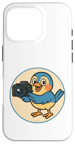 Retro Kamera Vogel Lustiges Design Hülle für iPhone 16 Pro Retro Kamera Vogel Lustiges Design Hülle für iPhone 16 Pro von Bird Fan