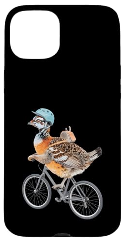 Grouse Fahrradfahrrad Hülle für iPhone 15 Plus von Bird Grouse Design