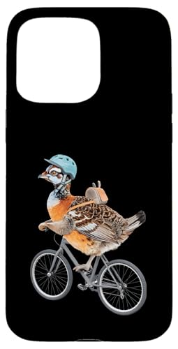 Grouse Fahrradfahrrad Hülle für iPhone 15 Pro Max von Bird Grouse Design