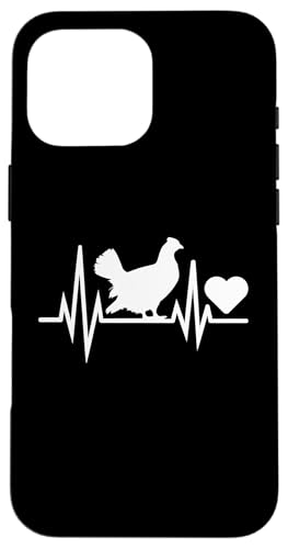 Heartbeat Moorhuhn Hülle für iPhone 16 Pro Max von Bird Grouse Design