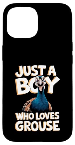 Nur ein Junge, der Moorhuhn liebt Hülle für iPhone 15 von Bird Grouse Design