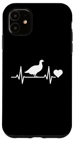 Ruffed Moorhuhn Heartbeat Hülle für iPhone 11 von Bird Grouse Design