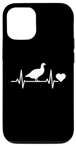 Ruffed Moorhuhn Heartbeat Hülle für iPhone 12/12 Pro von Bird Grouse Design