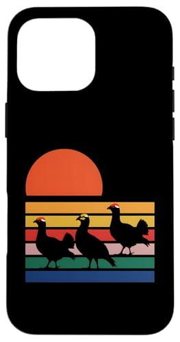 Vintage Rüschenhuhn Hülle für iPhone 16 Pro Max Vintage Rüschenhuhn Hülle für iPhone 16 Pro Max von Bird Grouse Design