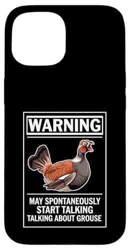 Warnung Ich könnte spontan über Moorhuhn sprechen Hülle für iPhone 15 Warnung Ich könnte spontan über Moorhuhn sprechen Hülle für iPhone 15 von Bird Grouse Design