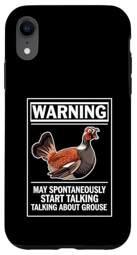 Warnung Ich könnte spontan über Moorhuhn sprechen Hülle für iPhone XR Warnung Ich könnte spontan über Moorhuhn sprechen Hülle für iPhone XR von Bird Grouse Design