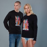 Harley Quinn Acrylic Storke Portrait Unisex Birds of Prey Sweatshirt - Schwarz - M von Birds of Prey