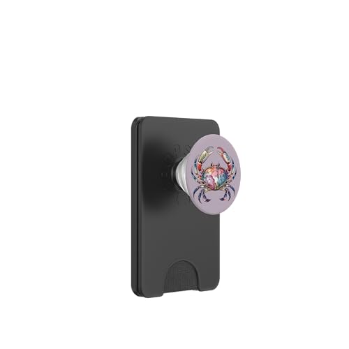 Blumenkrebskunst für Liebhaber von Meereswildtieren PopSockets PopWallet für MagSafe von Birdsnstuff (Anjeanette Hail)