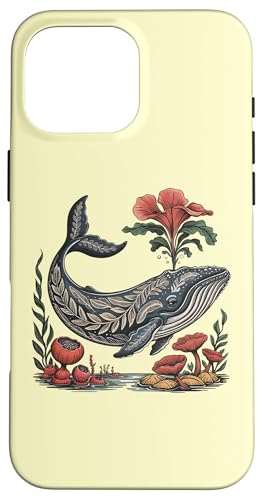 Botanischer Wal im Korallenriff, Ozean Hülle für iPhone 16 Pro Max von Birdsnstuff (Anjeanette Hail)