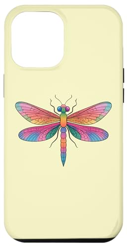Bunte symmetrische Libelle mit aufwendigen Flügeln Hülle für iPhone 12 Pro Max von Birdsnstuff (Anjeanette Hail)