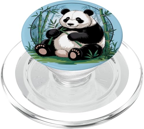 Ruhiger Panda unter Naturliebhabern aus Bambuswäldern | Kunst PopSockets PopGrip für MagSafe von Birdsnstuff (Anjeanette Hail)