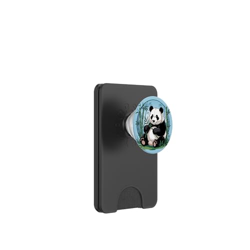 Ruhiger Panda unter Naturliebhabern aus Bambuswäldern | Kunst PopSockets PopWallet für MagSafe von Birdsnstuff (Anjeanette Hail)