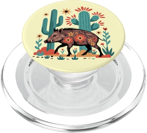 Speer in einer Wüstenblüte, florale Naturkunst aus dem Südwesten PopSockets PopGrip für MagSafe von Birdsnstuff (Anjeanette Hail)