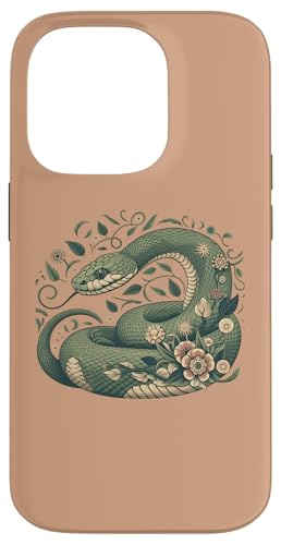 Vintage Botanische Schlangenkunst für Reptilien- und Naturliebhaber Hülle für iPhone 14 Pro von Birdsnstuff (Anjeanette Hail)