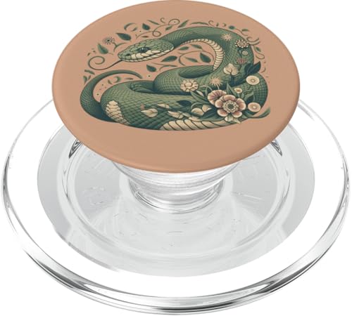 Vintage Botanische Schlangenkunst für Reptilien- und Naturliebhaber PopSockets PopGrip für MagSafe von Birdsnstuff (Anjeanette Hail)