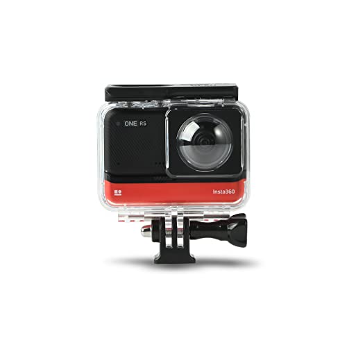 Dual Lens Panorama-Schutzhülle für Insta360 ONE RS 360° Objektiv Edition, Unterwasser-Taucher-Schutzgehäuse 30 m/98FT mit Montagehalterung Zubehör von Birgipar