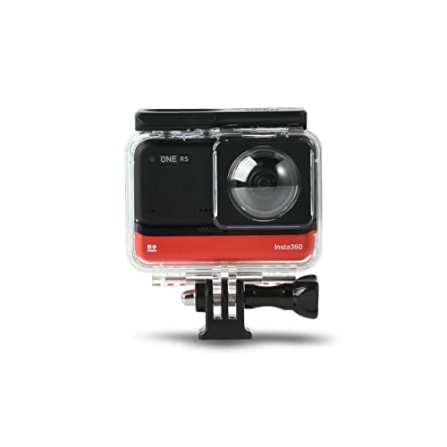 Dual Lens Panorama Wasserdichte Schale für Insta360 ONE RS 360° Objektiv Edition, Unterwassertauch-Schutzgehäuse 30M/98FT mit Montagehalterung Zubehör Dual Lens Panorama Wasserdichte Schale für Insta360 ONE RS 360° Objektiv Edition, Unterwassertauch-Schutzgehäuse 30M/98FT mit Montagehalterung Zubehör von Birgipar