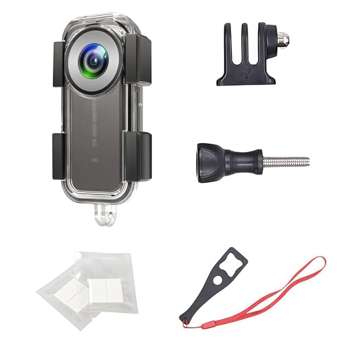 wasserdichte Schutzhülle für Insta 360 One X2 Action-Kamera, Unterwassertauchen, Schutzgehäuse 30 m, mit Halterungszubehör von Birgipar