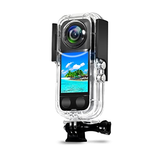 wasserdichte Schutzhülle für Insta 360 One X3 Action-Kamera, Unterwassertauchen, Schutzgehäuse 40 m, mit Halterungszubehör von Birgipar