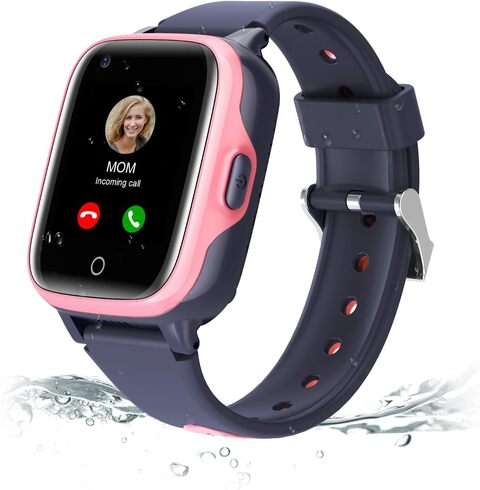 Birgus 4G Smartwatch für Kinder, GPS mit Wasserdichter Echtzeit Position Videoanrufnachricht WiFi Schrittzähler SOS Anti-Lost die frühkindliche Bildung Jungen und Mädchen, 1, Black von Birgus