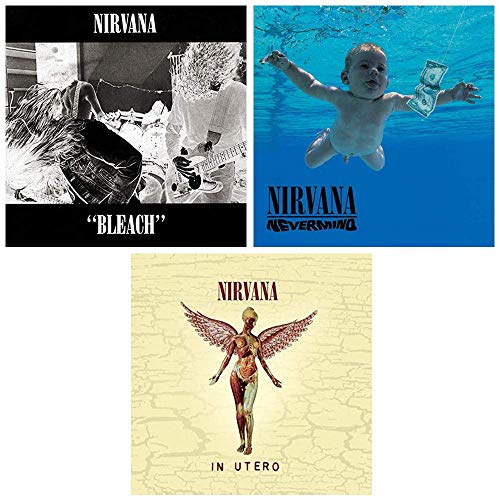 Nirvana: Complete Classic Studio Album Discography - The Kurt Cobain Years - 3 Audio CDs (Bleach / Nevermind / In Utero) von Birsppy