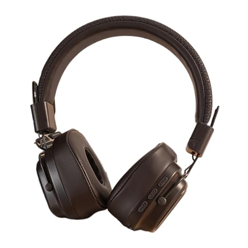 Birtern Kabellose Over-Ear-Kopfhörer, tragbares Headset für Reisen, Vintage-Bass-Kopfhörer für Damen und Herren, tragbares Headset mit Kopfbefestigung Birtern Kabellose Over-Ear-Kopfhörer, tragbares Headset für Reisen, Vintage-Bass-Kopfhörer für Damen und Herren, tragbares Headset mit Kopfbefestigung von Birtern