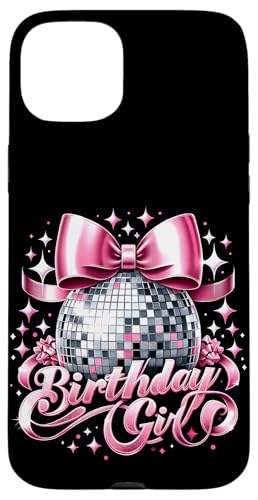 Geburtstag Mädchen Kokette Schleife Discokugel Lustige Geburtstagsfeier Hülle für iPhone 15 Plus Geburtstag Mädchen Kokette Schleife Discokugel Lustige Geburtstagsfeier Hülle für iPhone 15 Plus von Birthday Girl Pink Bow Girly Y2K Women Girl