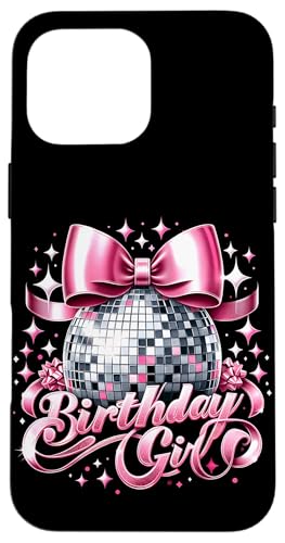 Geburtstag Mädchen Kokette Schleife Discokugel Lustige Geburtstagsfeier Hülle für iPhone 16 Pro Max Geburtstag Mädchen Kokette Schleife Discokugel Lustige Geburtstagsfeier Hülle für iPhone 16 Pro Max von Birthday Girl Pink Bow Girly Y2K Women Girl