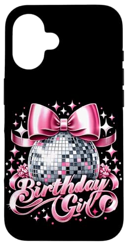 Geburtstag Mädchen Kokette Schleife Discokugel Lustige Geburtstagsfeier Hülle für iPhone 16 Geburtstag Mädchen Kokette Schleife Discokugel Lustige Geburtstagsfeier Hülle für iPhone 16 von Birthday Girl Pink Bow Girly Y2K Women Girl