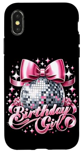 Geburtstag Mädchen Kokette Schleife Discokugel Lustige Geburtstagsfeier Hülle für iPhone X/XS Geburtstag Mädchen Kokette Schleife Discokugel Lustige Geburtstagsfeier Hülle für iPhone X/XS von Birthday Girl Pink Bow Girly Y2K Women Girl