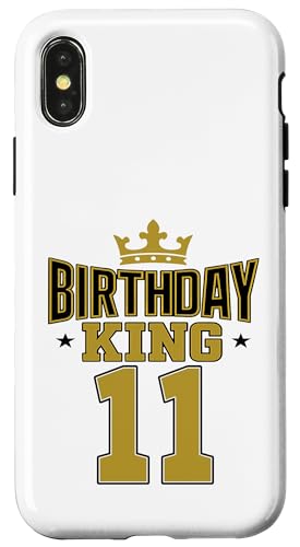 Dieser König ist 11 Jahre, Geburtstag, König, Motto-Party, Familienkleidung Hülle für iPhone X/XS Dieser König ist 11 Jahre, Geburtstag, König, Motto-Party, Familienkleidung Hülle für iPhone X/XS von Birthday King Party Birthday Apparel