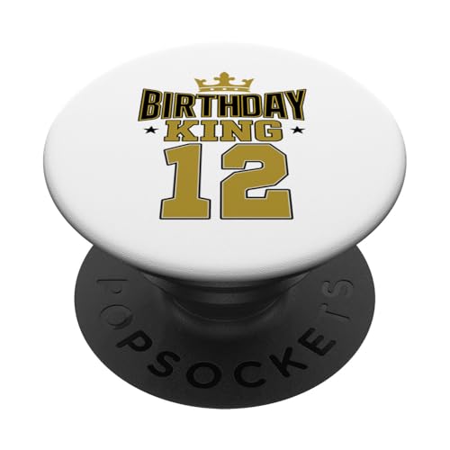 Dieser König ist 12 Jahre, Geburtstag, König, Motto-Party, Familienkleidung PopSockets Klebender PopGrip Dieser König ist 12 Jahre, Geburtstag, König, Motto-Party, Familienkleidung PopSockets Klebender PopGrip von Birthday King Party Birthday Apparel