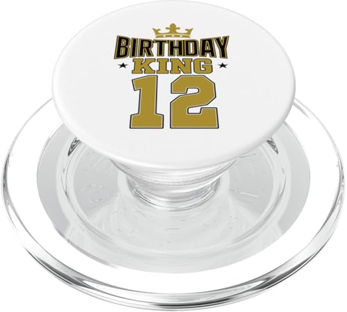 Dieser König ist 12 Jahre, Geburtstag, König, Motto-Party, Familienkleidung PopSockets PopGrip für MagSafe Dieser König ist 12 Jahre, Geburtstag, König, Motto-Party, Familienkleidung PopSockets PopGrip für MagSafe von Birthday King Party Birthday Apparel