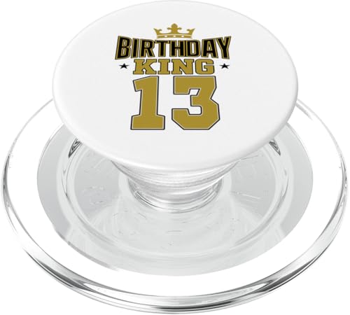 Dieser König ist 13 Jahre, Geburtstag, König, Motto-Party, Familienkleidung PopSockets PopGrip für MagSafe Dieser König ist 13 Jahre, Geburtstag, König, Motto-Party, Familienkleidung PopSockets PopGrip für MagSafe von Birthday King Party Birthday Apparel