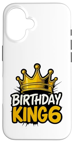 Dieser König ist 6 Jahre, Geburtstag, König, Thema Party, Familie Hülle für iPhone 16 Dieser König ist 6 Jahre, Geburtstag, König, Thema Party, Familie Hülle für iPhone 16 von Birthday King Party Birthday Apparel