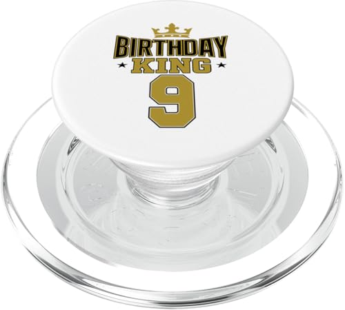 Dieser König ist 9 Jahre, Geburtstag, König, Thema Party, Familie PopSockets PopGrip für MagSafe Dieser König ist 9 Jahre, Geburtstag, König, Thema Party, Familie PopSockets PopGrip für MagSafe von Birthday King Party Birthday Apparel