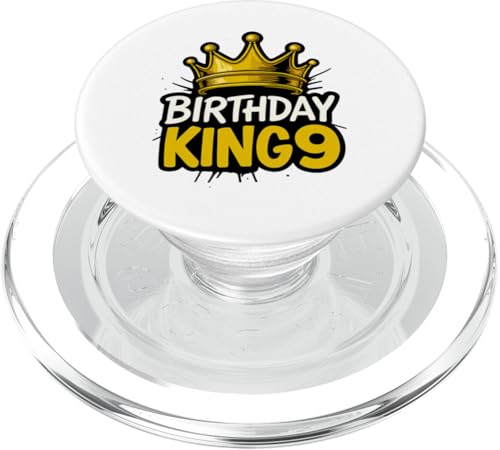 Dieser König ist 9 Jahre, Geburtstag, König, Thema Party, Familie PopSockets PopGrip für MagSafe Dieser König ist 9 Jahre, Geburtstag, König, Thema Party, Familie PopSockets PopGrip für MagSafe von Birthday King Party Birthday Apparel