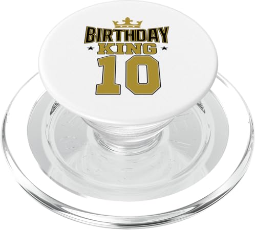 This King is 10 Jahre Birthday King Theme Party Family Wear PopSockets PopGrip für MagSafe This King is 10 Jahre Birthday King Theme Party Family Wear PopSockets PopGrip für MagSafe von Birthday King Party Birthday Apparel