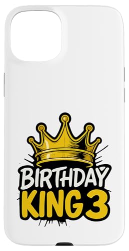 This King is 3 Jahre Birthday King Theme Party Family Wear Hülle für iPhone 15 Plus This King is 3 Jahre Birthday King Theme Party Family Wear Hülle für iPhone 15 Plus von Birthday King Party Birthday Apparel