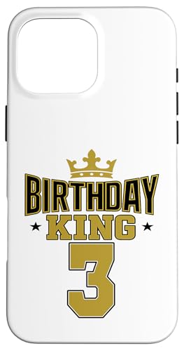 This King is 3 Jahre Birthday King Theme Party Family Wear Hülle für iPhone 16 Pro Max This King is 3 Jahre Birthday King Theme Party Family Wear Hülle für iPhone 16 Pro Max von Birthday King Party Birthday Apparel