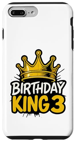 This King is 3 Jahre Birthday King Theme Party Family Wear Hülle für iPhone 7 Plus/8 Plus This King is 3 Jahre Birthday King Theme Party Family Wear Hülle für iPhone 7 Plus/8 Plus von Birthday King Party Birthday Apparel