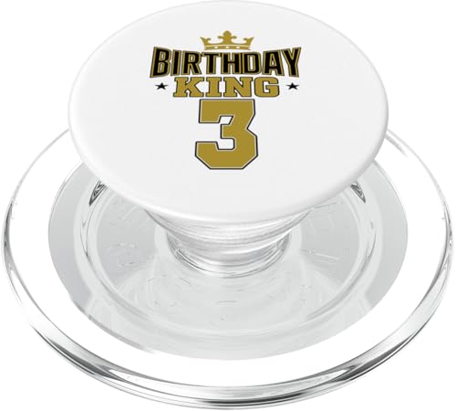 This King is 3 Jahre Birthday King Theme Party Family Wear PopSockets PopGrip für MagSafe This King is 3 Jahre Birthday King Theme Party Family Wear PopSockets PopGrip für MagSafe von Birthday King Party Birthday Apparel