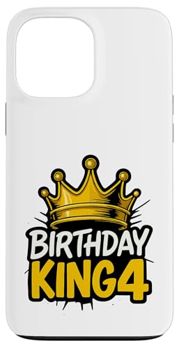 This King is 4 Jahre Birthday King Theme Party Family Wear Hülle für iPhone 13 Pro Max This King is 4 Jahre Birthday King Theme Party Family Wear Hülle für iPhone 13 Pro Max von Birthday King Party Birthday Apparel