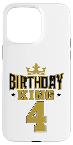 This King is 4 Jahre Birthday King Theme Party Family Wear Hülle für iPhone 15 Pro Max This King is 4 Jahre Birthday King Theme Party Family Wear Hülle für iPhone 15 Pro Max von Birthday King Party Birthday Apparel